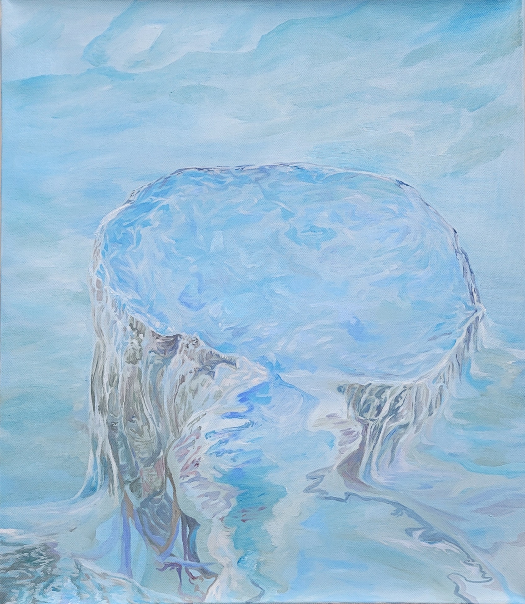 Soojeong Park, Anonymity in the Water, 2022, Oil on canvas