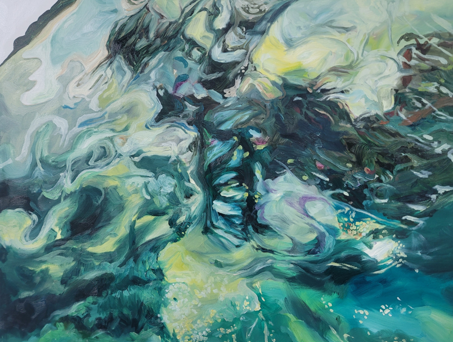 Soojeong Park, Flowing Mass, 2023, Oil on canvas
