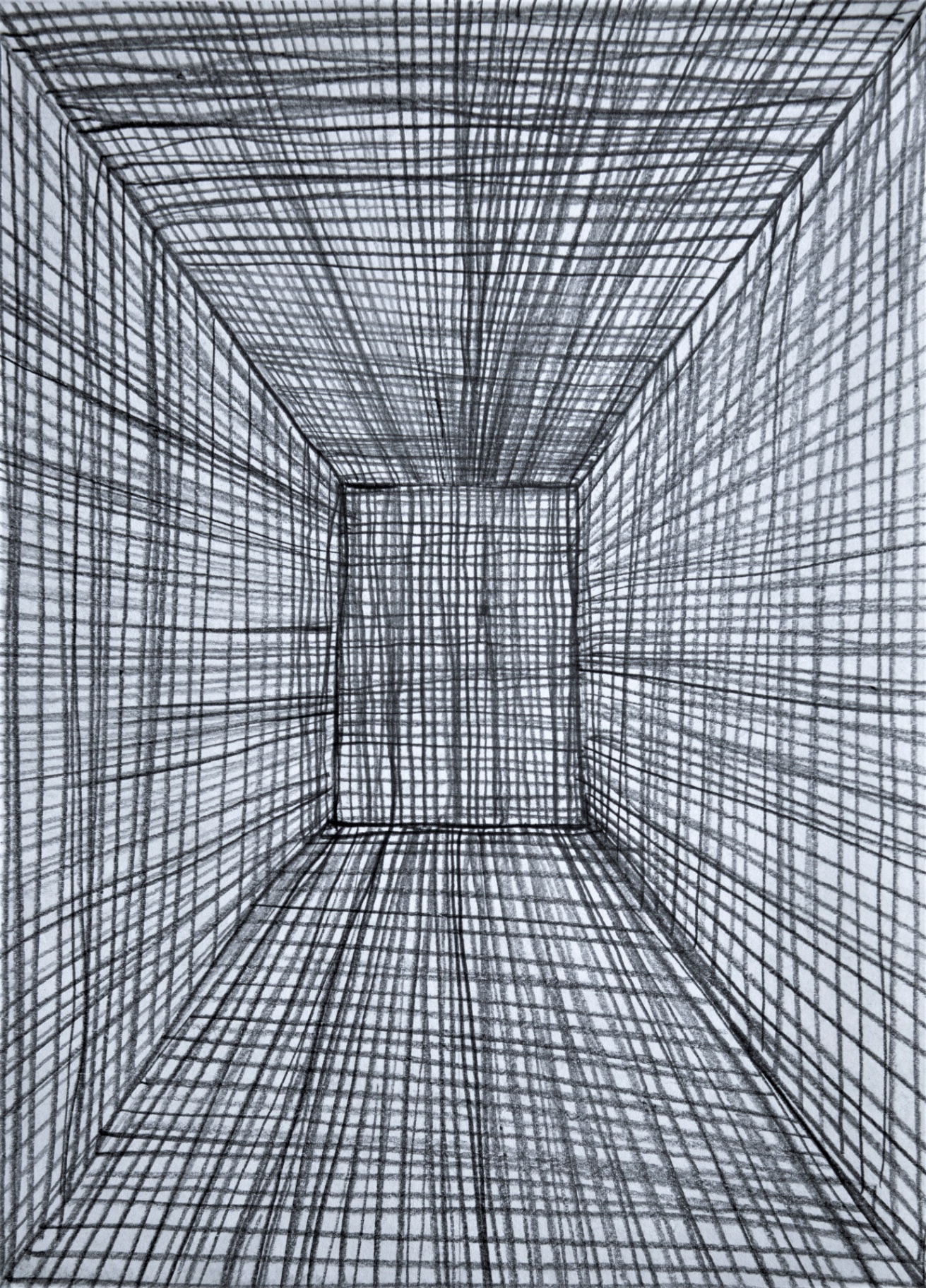 Soojeong Park, Spatial and Three-Dimensional Drawing 2, 2021, Paper, Gesso, Oil Paint, Canvas, Painting Board (view 2 of 6)